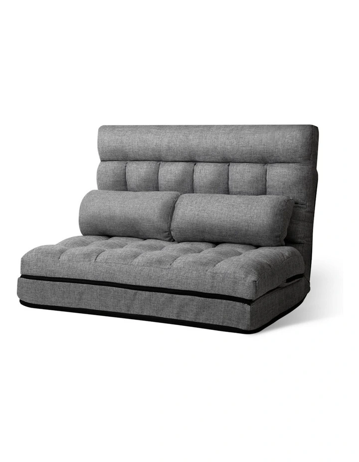 Lounge Sofa Bed 2 Seater in Grey