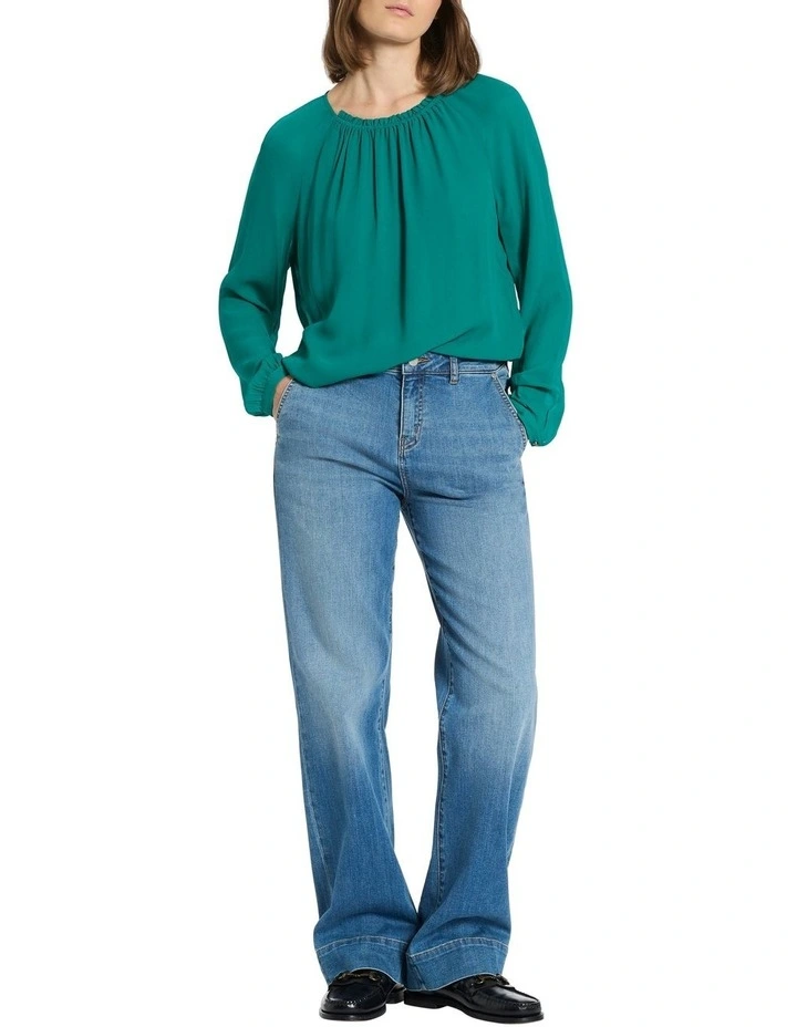 Trudie Blouse in Teal