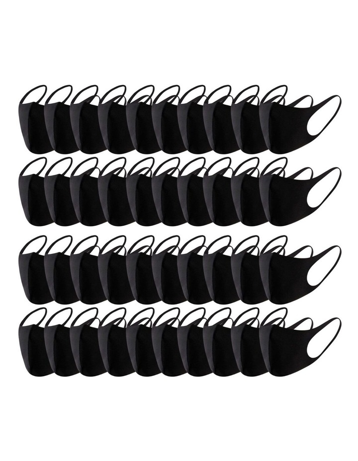 Summer Reusable Breathable Face Mask Mouth Mask Anti Dust Haze 50x in Black
