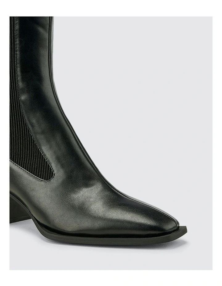 DNA Boots in Black Smooth