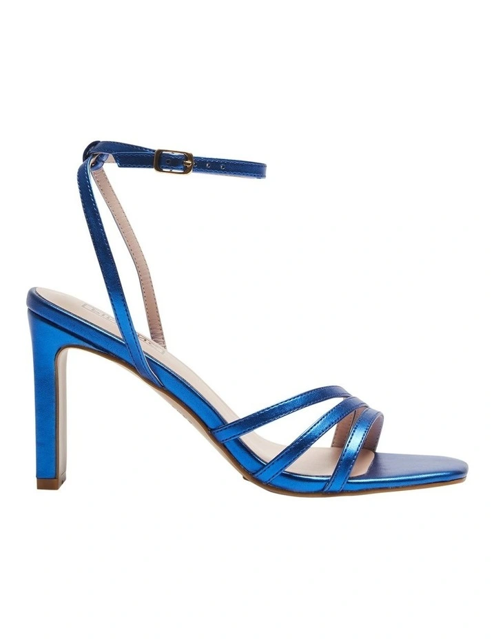 Lara Sandals in Blue Metallic
