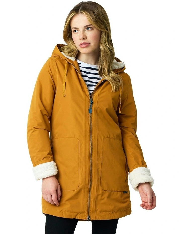 Hestia Waterproof Coat in Caramel