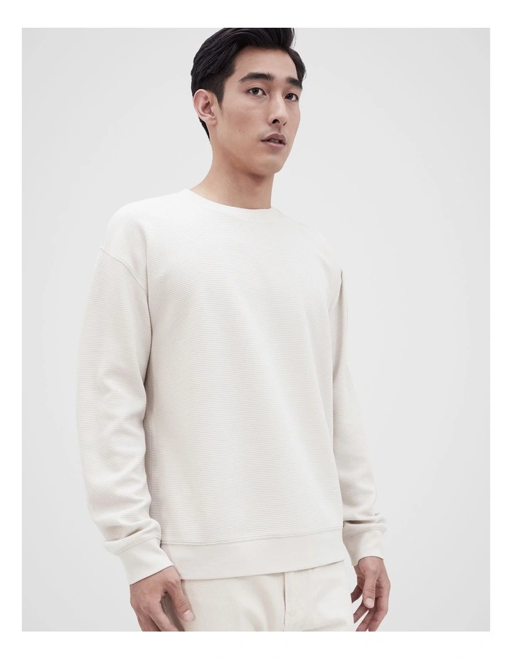 Textured Pull Over in Cream