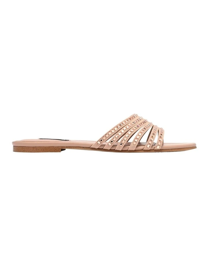 Lacee Flat Sandal in Rose