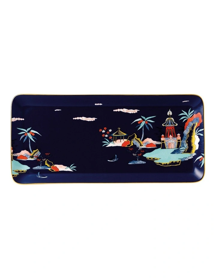 Wonderlust Blue Pagoda Sandwich Tray