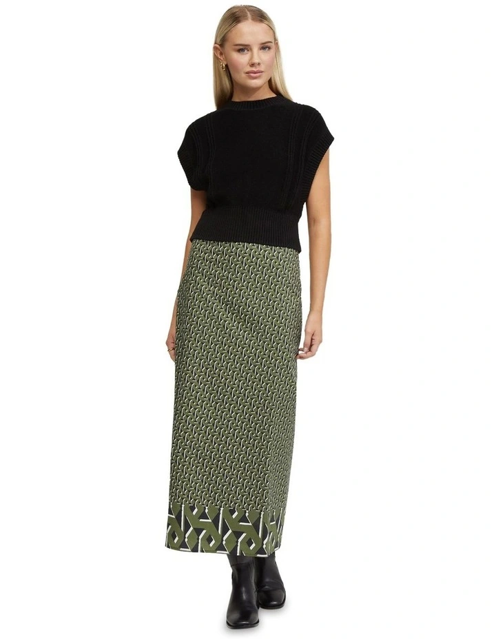 Erica Cotton Knit Vest in Black