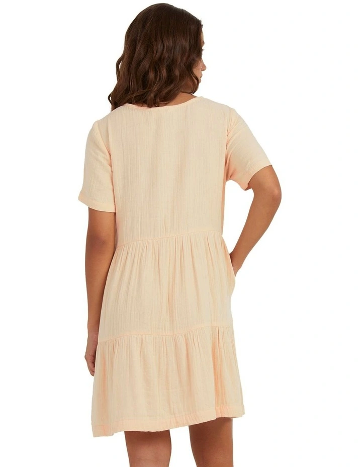 Dream Destiny Mini Dress in Peach Parfait