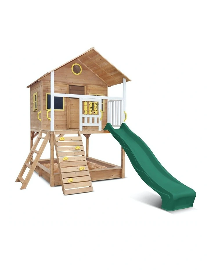 Lifespan Kids Warrigal Cubby House with Green Slide