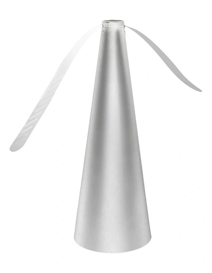 Battery-Powered Portable Fly Repelling Tower in Silver
