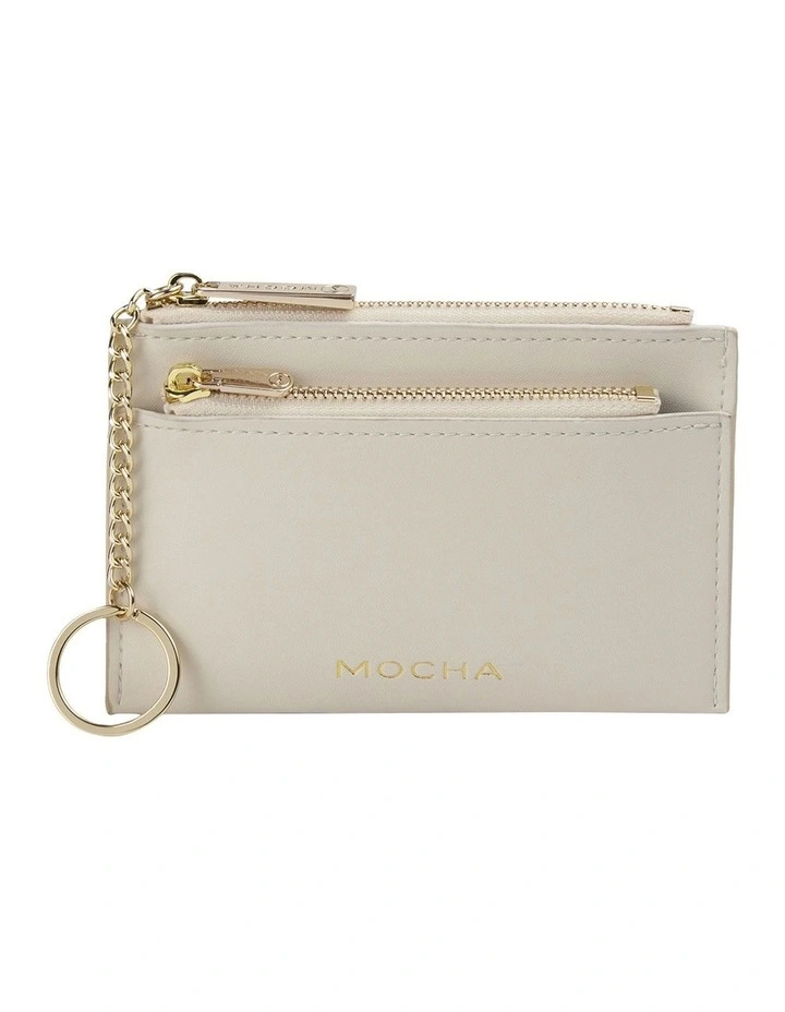Lina Coin Card Holder in Cream