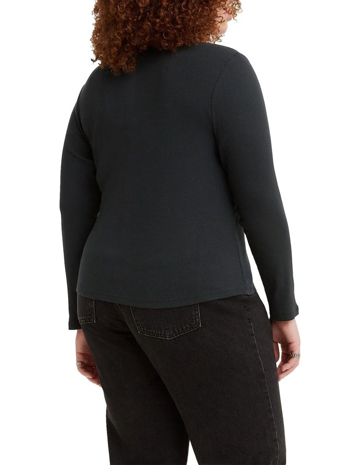 Honey Long-Sleeve Shirt in Caviar