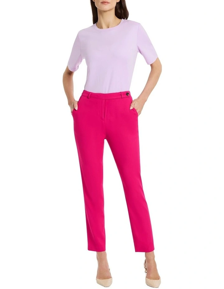 Monty Mercerised Cotton Tee in Lilac