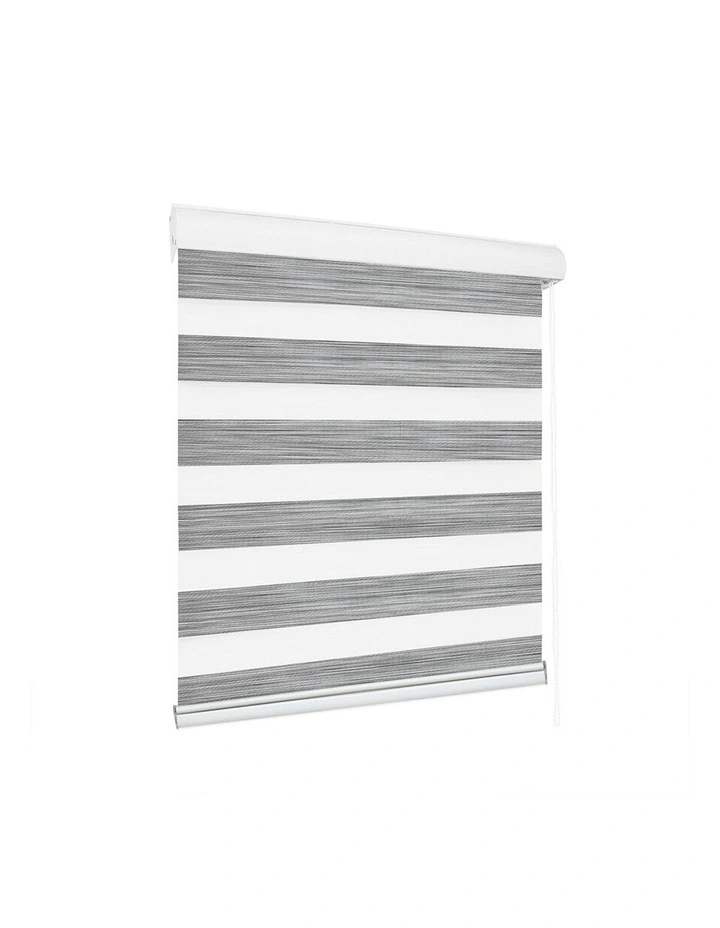 Blackout Zebra Roller Blind Curtains 60x210cm in Grey