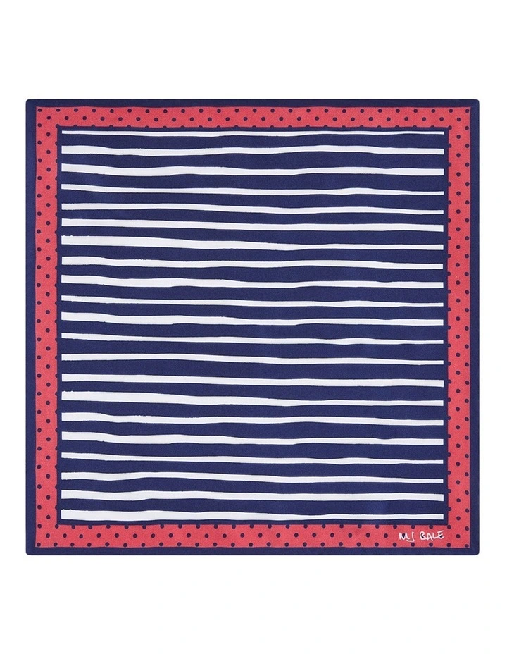 Harris Pocket Square in Navy