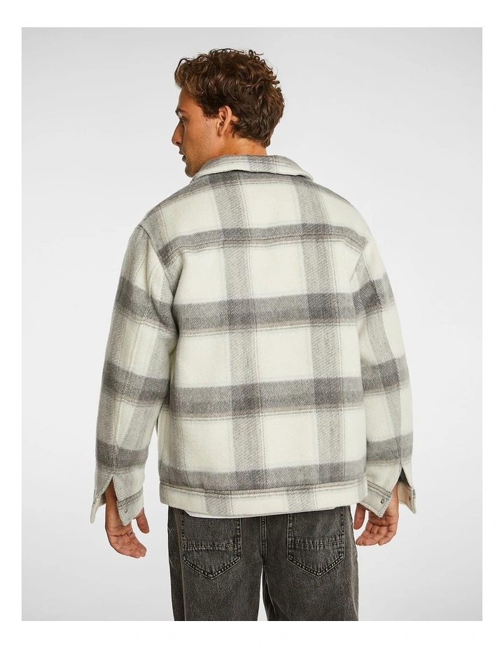 Oliver Check Jacket in Natural