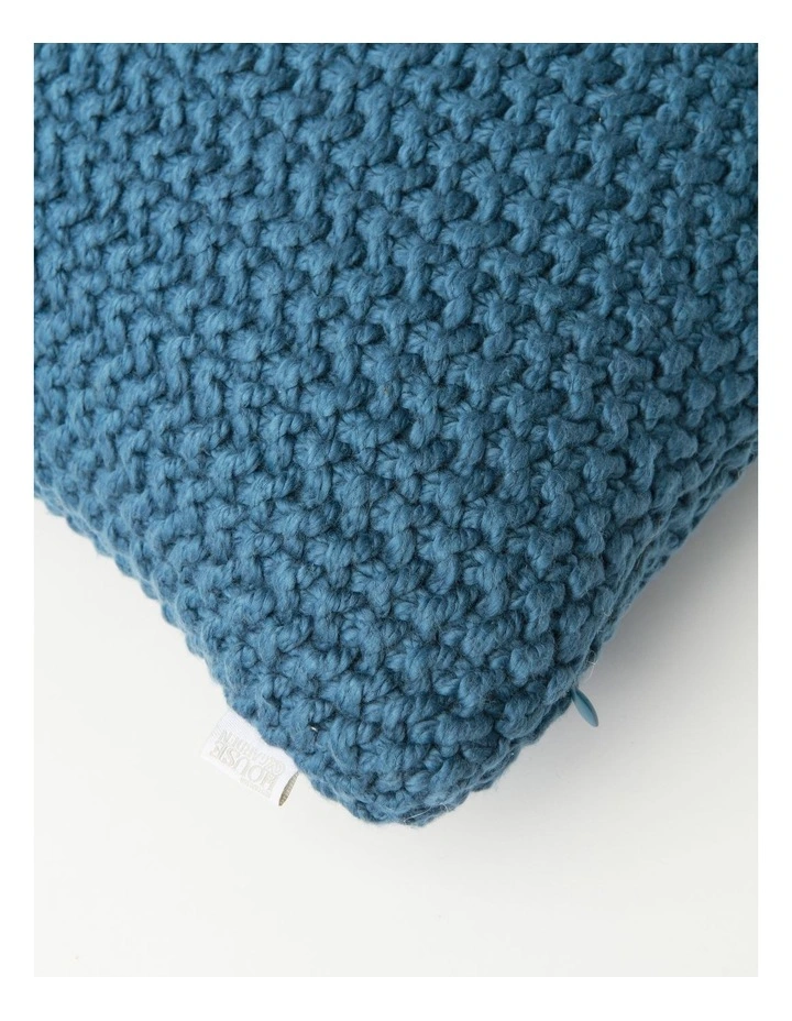 Norwood Knitted Cushion in Seaglass