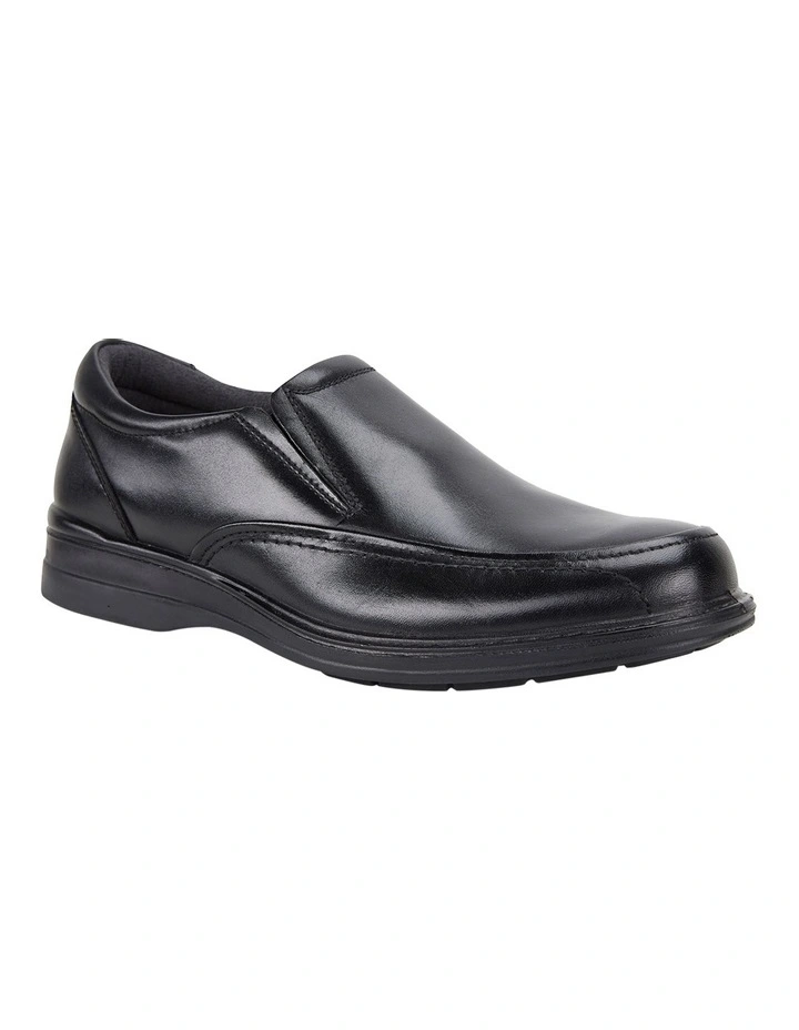 Transit Black Slip On Shoe