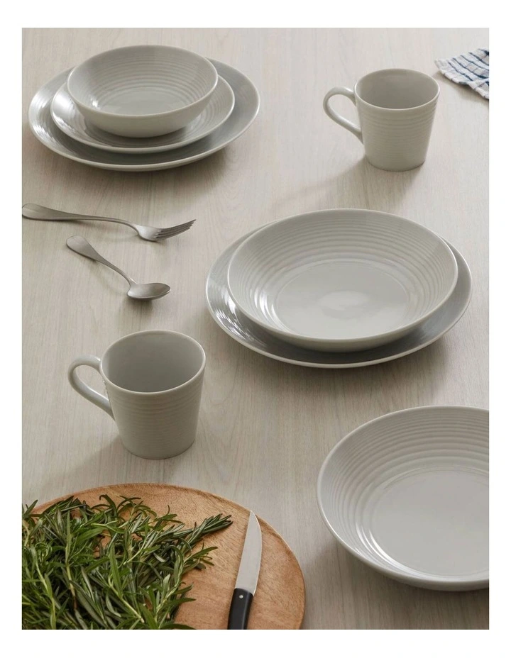 Gordon Ramsay Maze Mug 400ml Set of 4 in Light Grey