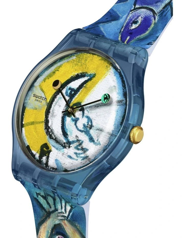 Chagall's Circus watch in Blue