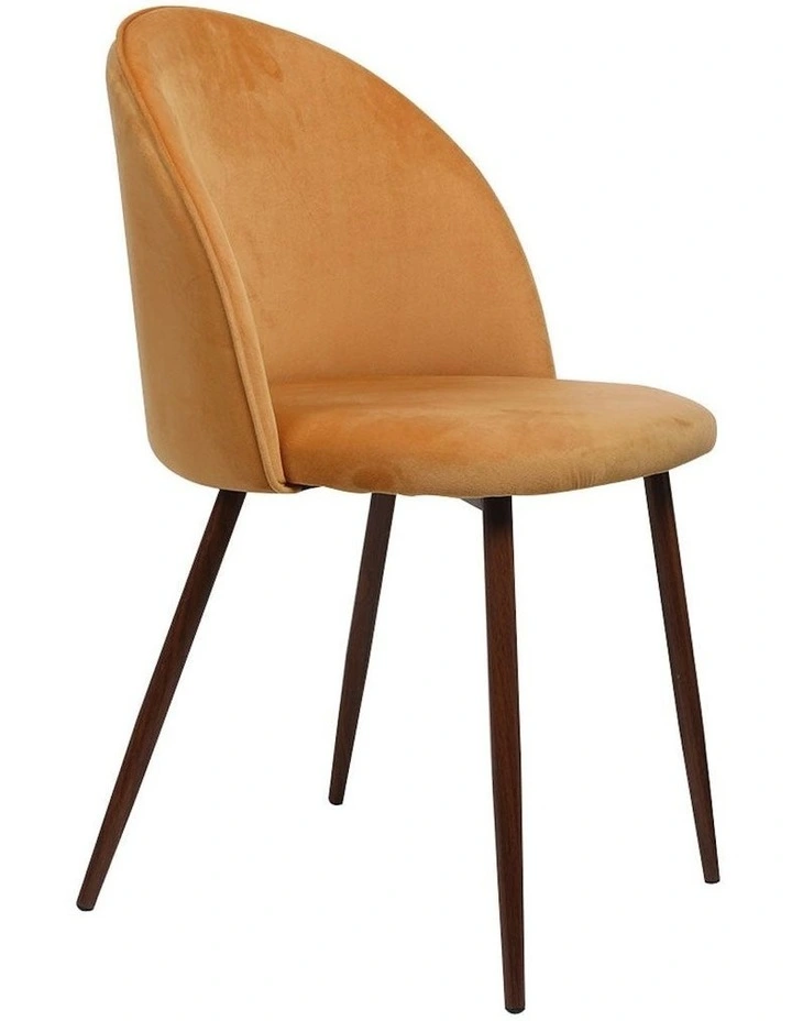 Kitchen Lounge Chair 2x in Mustard