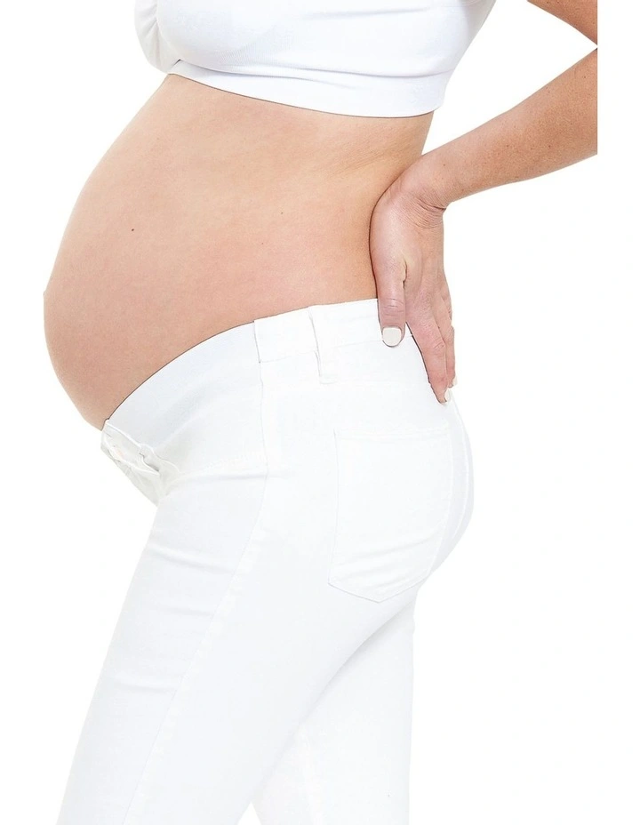 Isla Ankle Grazer Jegging in White