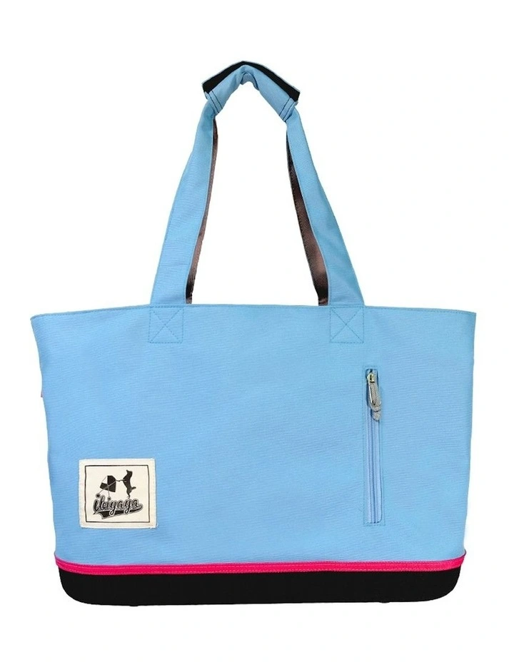 Canvas Pet Carrier Tote in Sky Blue