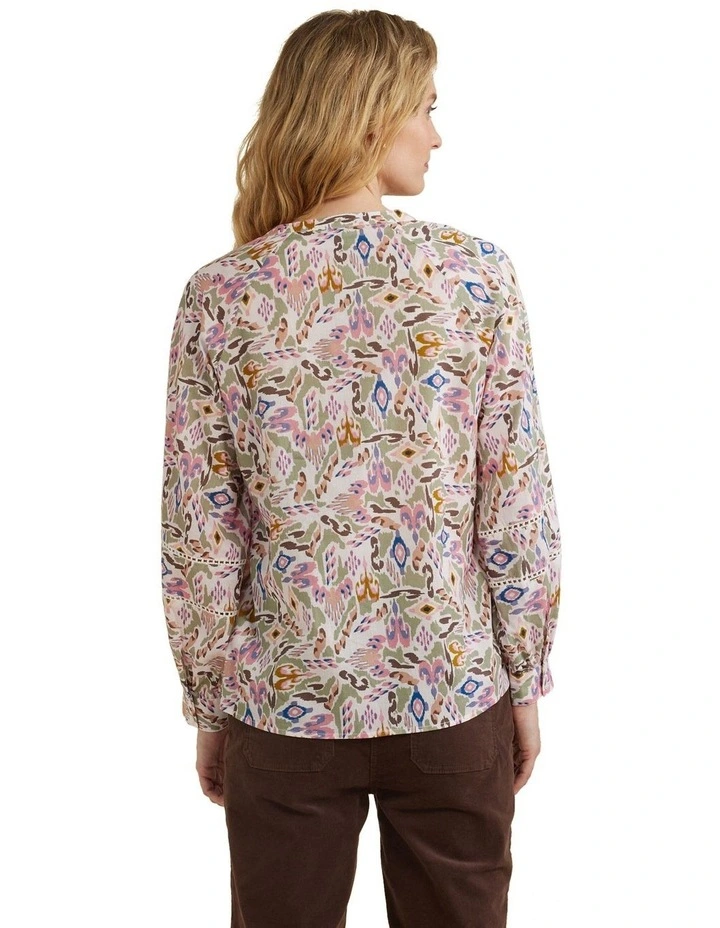 Ikat Top in Print