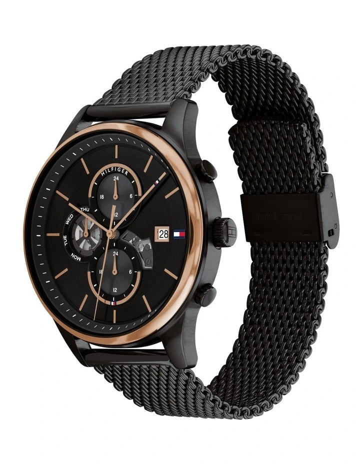 Weston Ionic Plated Steel Watch in Black