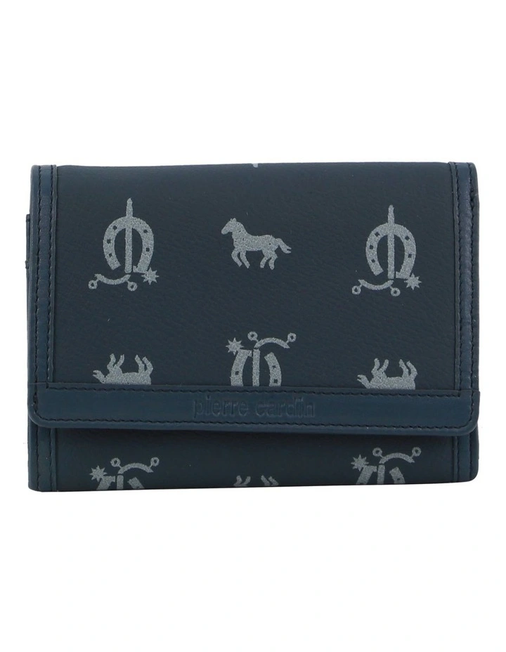 Bi-Fold Flap Wallet in Sky Blue