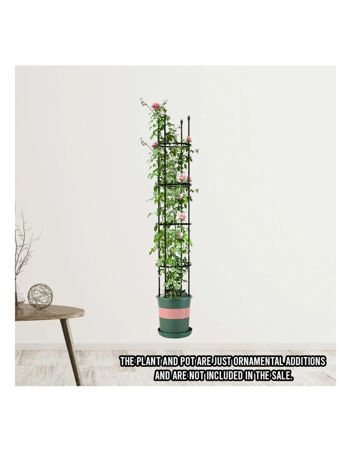 Outdoor 4-Bar Plant Frame Stand 103cm in Black