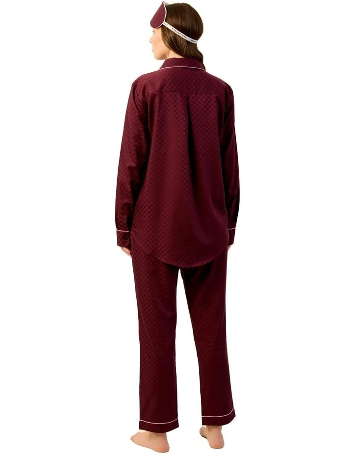 Bordeaux Pyjama Set in Wine