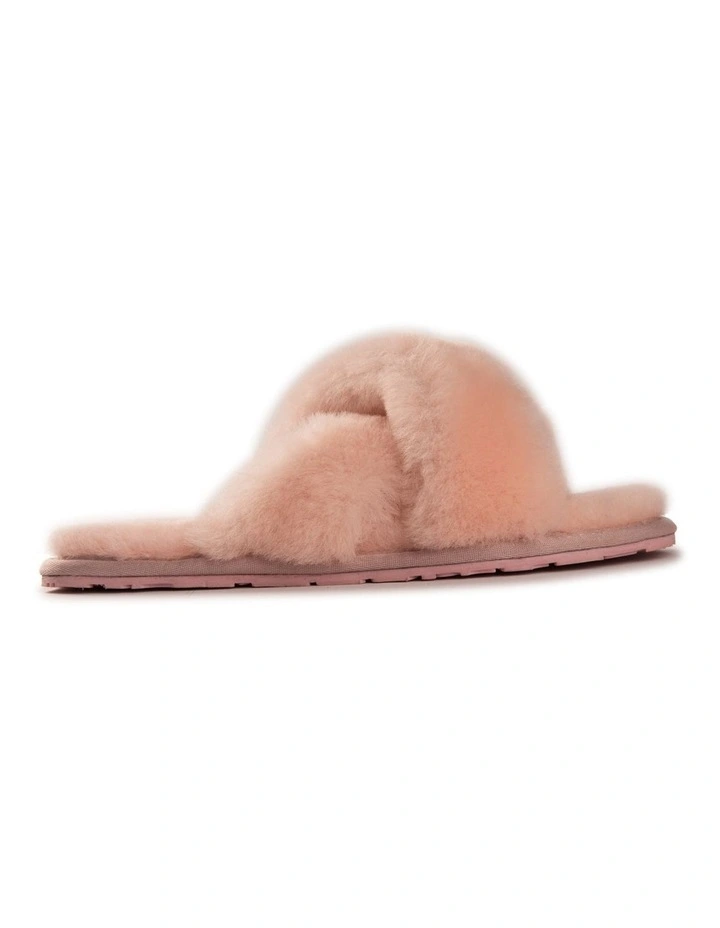 Women Sheepskin Wool Brighton Slippers Pale Pink