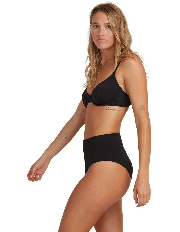 Sol Searcher Hi Retro Bikini Bottoms Black