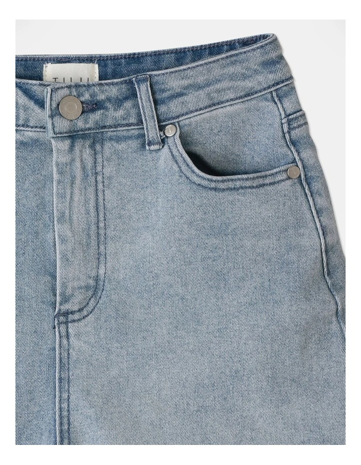 A-Line Denim Short in Light Wash