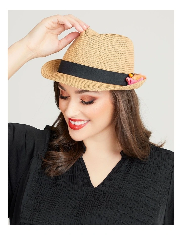 Summer Fedora Hat in Multi