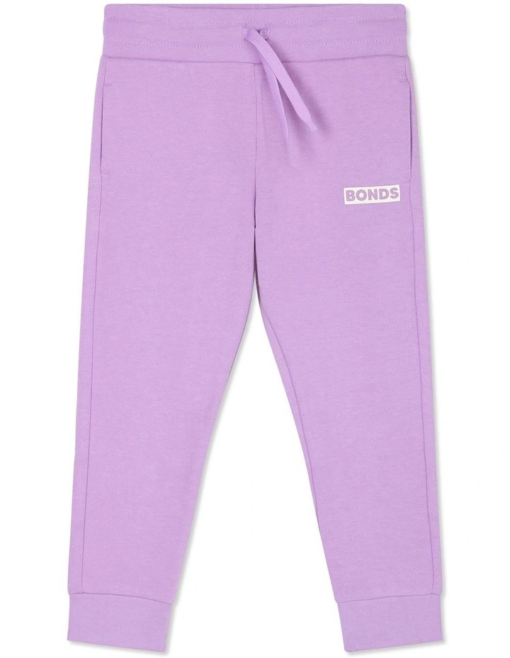 Tech Sweats Trackie (Sizes 3-7) in Cotton Purple Pansy
