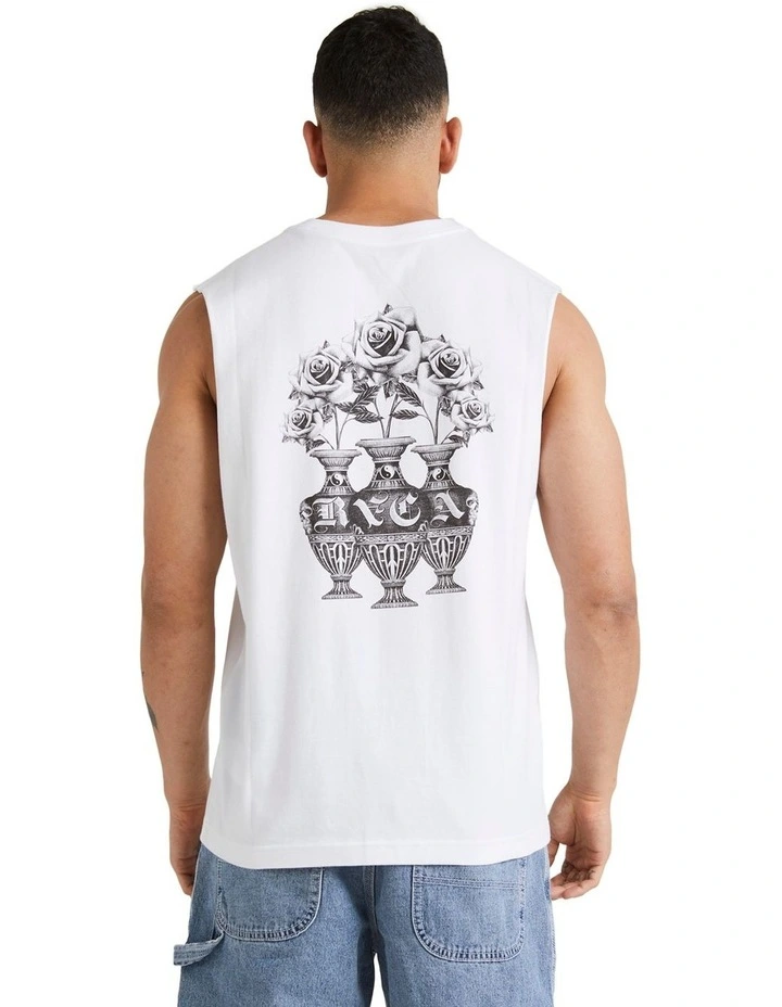 Benj Bouque Tank Top in White