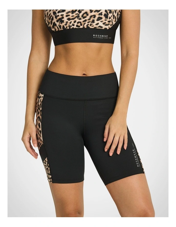 Blocked Animal Pocket Quad Bike Shorts in Multi