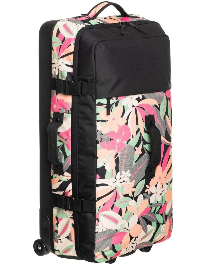Big Souvenir Large Wheelie Suitcase 825L in Anthracite Palm Song