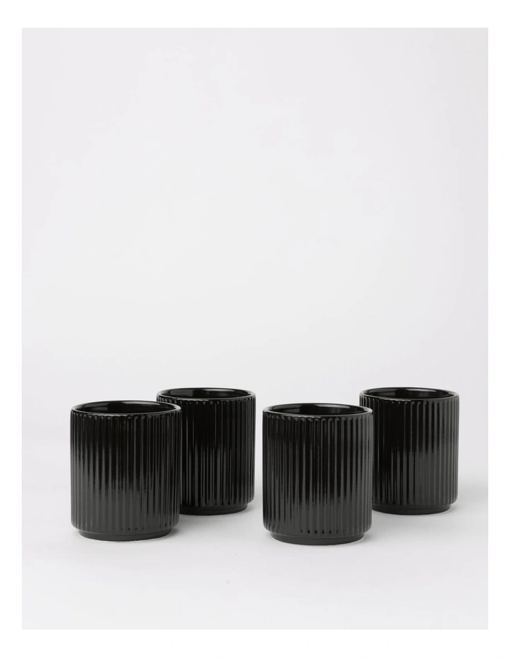 Dexter Latte Cup Set of 4 in Black