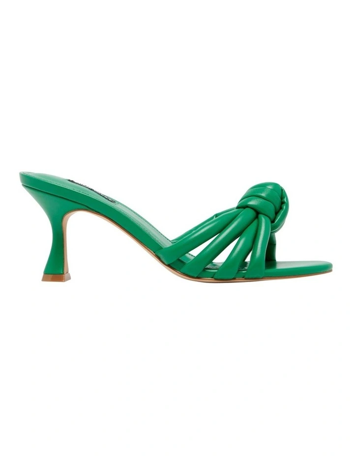 Niah Heeled Mule in Green