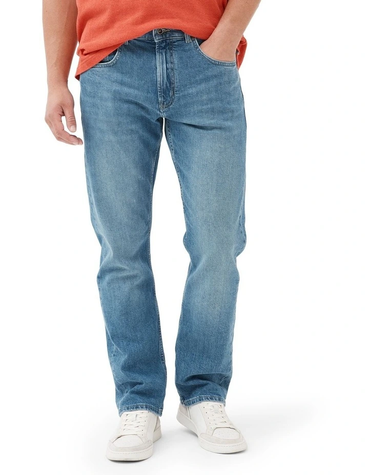 Timaru Relaxed Fit Italian Denim Long Leg in Light Blue