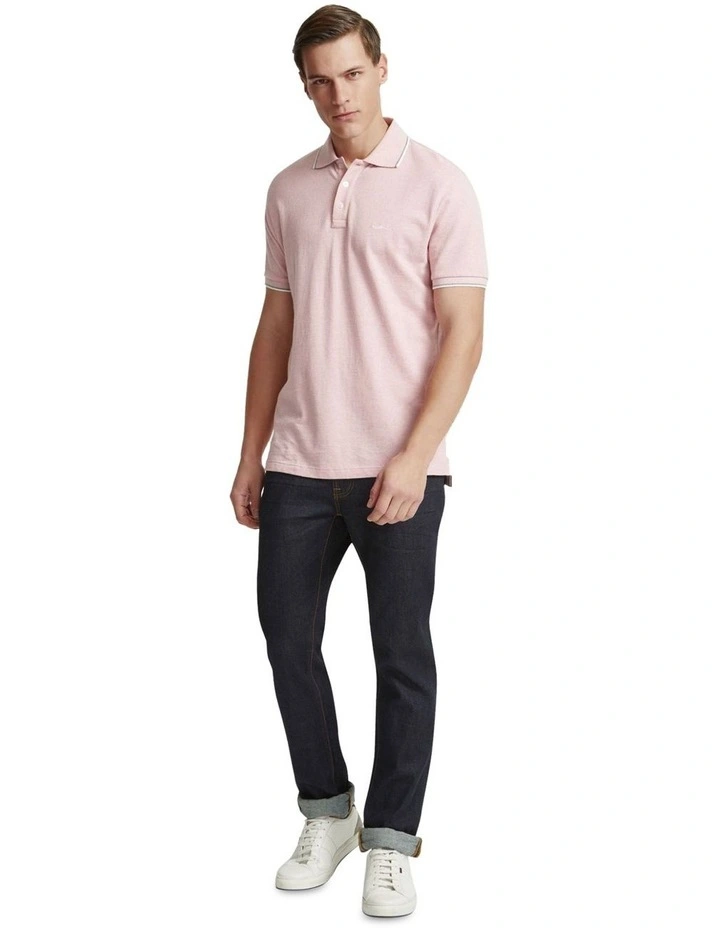 Magnus Organic Cotton Polo in Pink