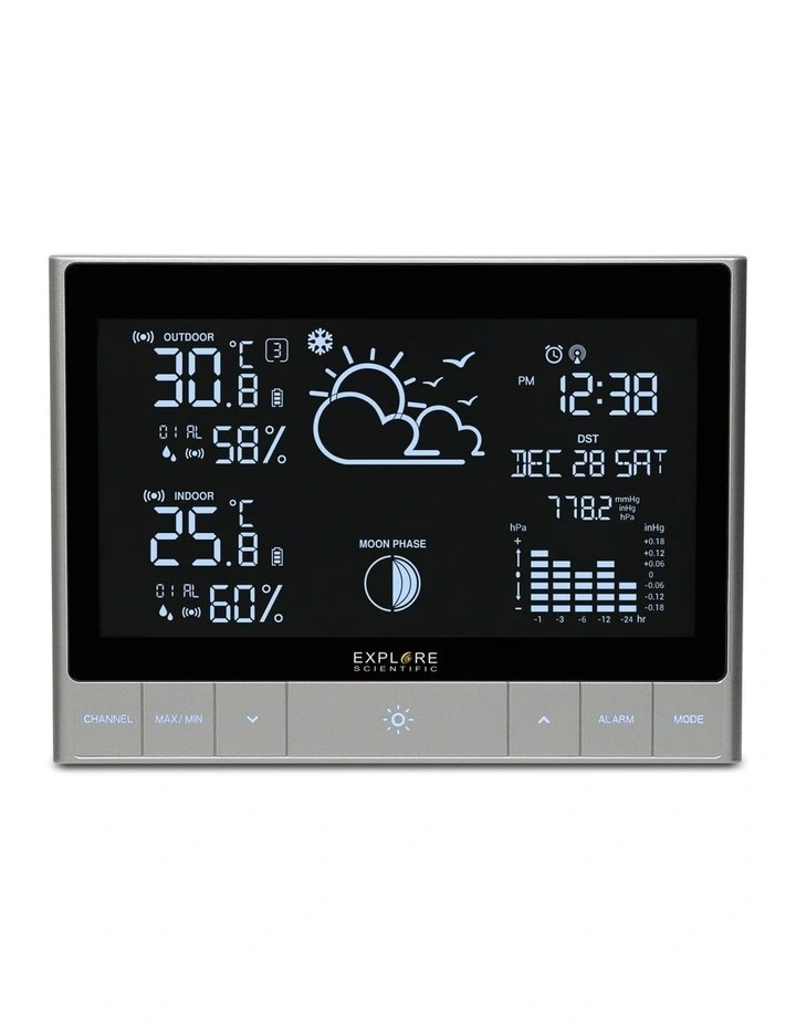 Modern Touch Key Horizontal Weather Station 122503