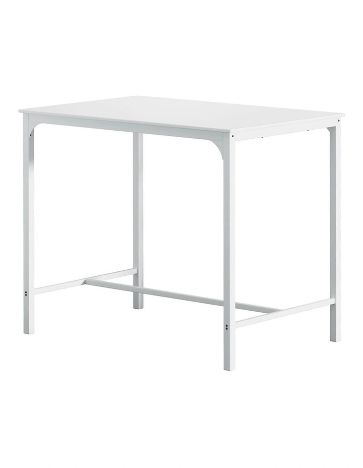 Metal Legs Cafe Pub Bar Table in White