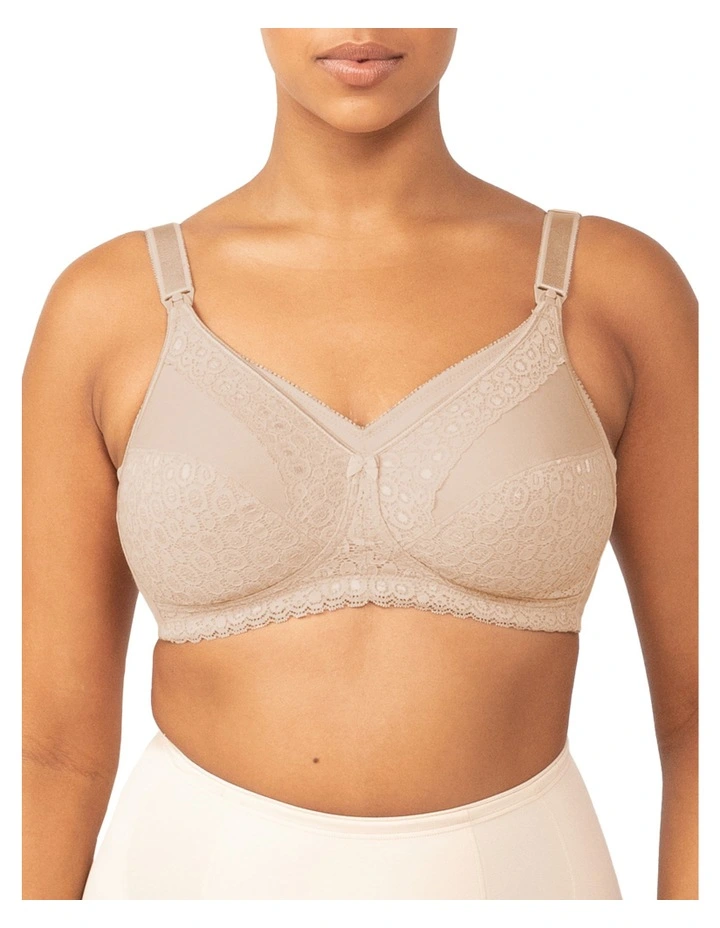 Lace Maternity Bra in Natural