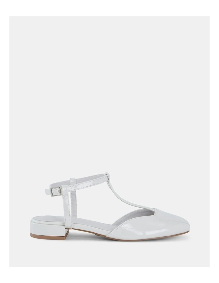 Caserta Ballet Flats in Cream Patent