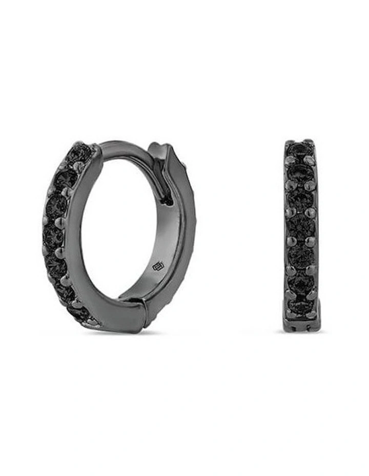Light Huggie in Black