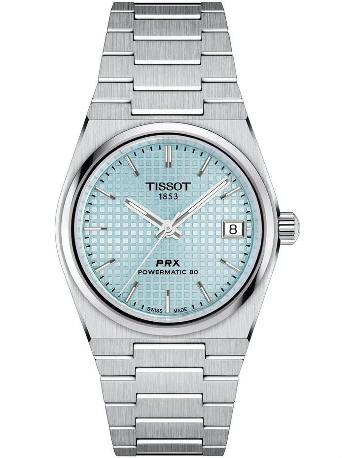 PRX Powermatic 35mm 80 T1372071135100 Watch in Ice Blue