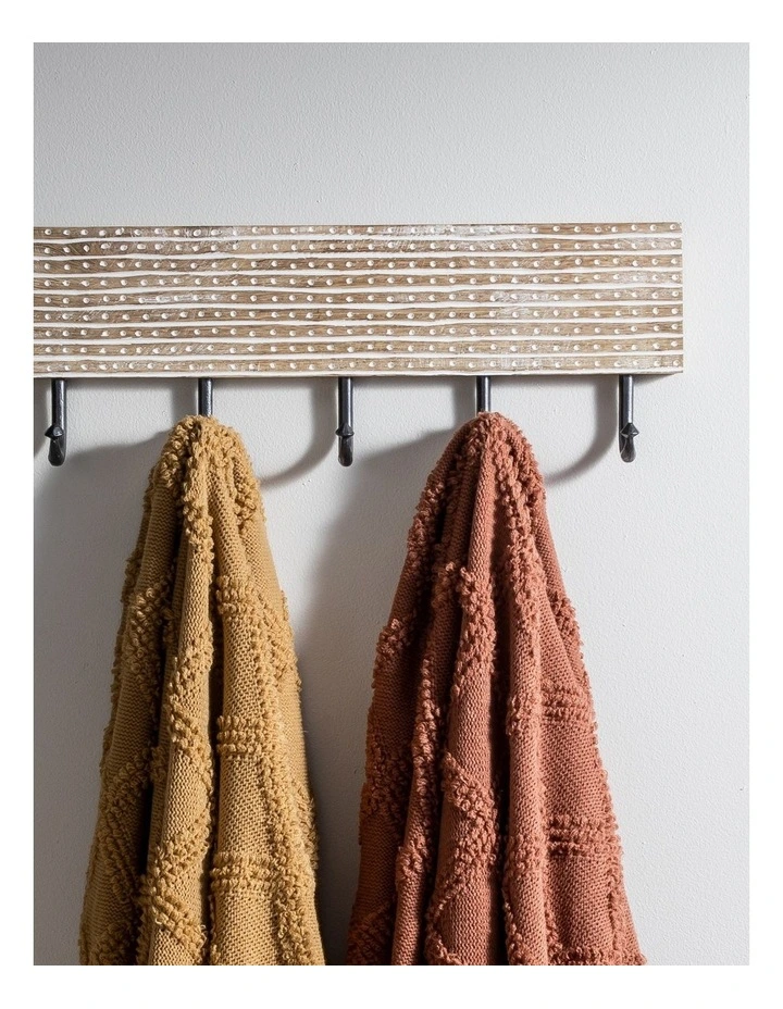 Taylor Wall Hooks 46x10cm Brown